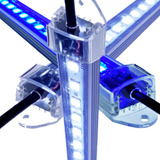 Luminária Led Azul Branco P/ Aquário Nano Reef Marinho 50cm