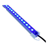Luminária Led Azul P/ Aquário Nano Reef Marinho 40cm