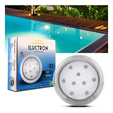 Luminária Led Iluctron Azul Piscina 990