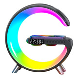 Luminária Led Rgb Estação Carregador Wireless Qi Bluetooth