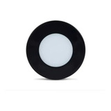 Luminaria Led Spot Redondo Point Preto Luz Quente 35mm