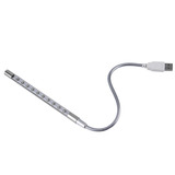 Luminária Mini Portátil Flexível Com 10 Lâmpadas Leds Usb