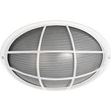 Luminária Náutica Oval Com Grade Bronzearte 