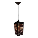 Luminária Oriental Sakura Preto 12 X 20 Cm 1 Metro De Cabo