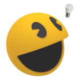 Luminária Pac-man Personagem Vídeo Game Com Lâmpada Led