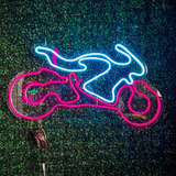 Luminária Painel Letreiro Neon Led Moto