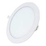 Luminária Painel Plafon Led Embutir Redondo 24w Bivolt Teto Cor Branco/neutro 110v/220v