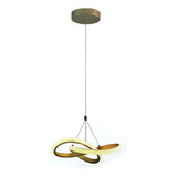 Luminária Pendente Led 25w Design Moderno 35cm Luz 3em1 Cor Dourado 110v/220v
