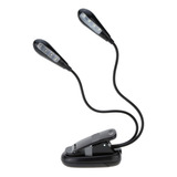 Luminária Presilha C/8 Leds-2 Hastes P/estante Partitura