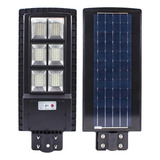 Luminária Refletor Placa Solar Led Painel 150w C Sensor Ip67 Cor Preto