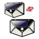 Luminária Refletor Solar Parede 100 Led