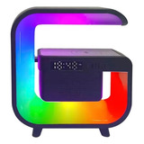 Luminária Rgb Carregador Cel. Indução/ Usb