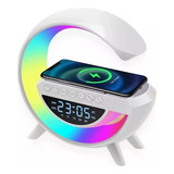Luminária Rgb G Speaker Caixa De Som Carregador Por Indução