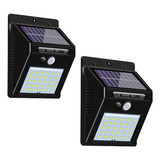 Luminária Solar Arandela Kit 2 -