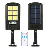 Luminaria Solar Externa Poste Led Com Sensor 100w Controle