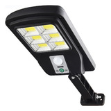 Luminária Solar Goldensky Solar 48 Leds Parede 48 Sensor Presença 3 Funções 60w Cor Preto
