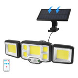 Luminária Solar Parede 192cob Sensor Controle