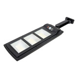 Luminária Solar Poste Led Controle Remoto 300w Cor Preto 3 Treliça 300w 3.7v