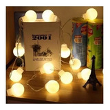 Luminária Varal Pisca Cordão 20 Bolas 5cm Led Bivolt 4m