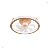Luminária Ventilador Plafon Led Dourado C/ Controle Remoto Pás Transparente Diâmetro 50 Frequência 50/60 Hz Material Das Pás Acrílico Quantidade De Pás 7 110v/220v