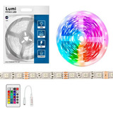 Luminario De Fita Led 5050 5m 12v Ip20 Alto De Brilho Decorativos Cor Da Luz Rrg Colorido Lumi 1ª Linha