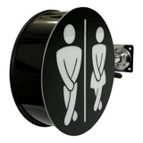Luminoso Dupla Face Banheiro Sanitário Placa Sinalização Led