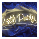 Luminoso Painel Neon Led Let´s Party