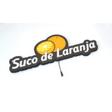 Luminoso Placa Led Suco De Laranja Letreiro Display Bar 