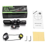 Luneta 3-10x42 Mira Laser Caça Retículo Luminoso Tática 