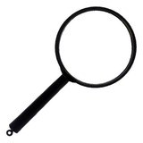 Lupa De Mão 60mm Lente Leitura Pequenas Letras Cabo 13cm