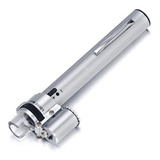 Lupa Lente 100x Com Led Microscópio Caneta