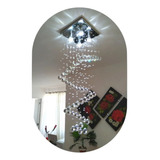 Lustre De Cristal Legítimo Vai Montado + 4 Leds