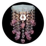 Lustre De Teto Decorar Quarto De Menina Tema Corações Rosa