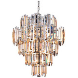Lustre Hera Transparente Com Metal