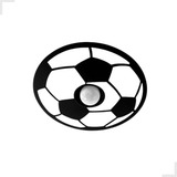 Lustre Infantil Bola De Futebol Quarto Menino Plafon Kid
