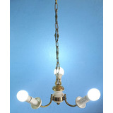 Lústre Lúminaria Candelabro Classico Bronze 3 Braços