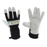 Luva Couro Vaqueta Nylon Rapel Tecmater Preto C.a. Do Mte