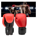 Luva De Boxe Muay Thai Kickboxing Training 14 Oz Vermelha