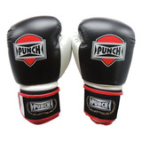 Luva De Boxe Preto Branca Punch