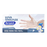Luva De Plástico Bompack Tamanho P Transparente