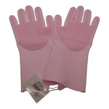 Luva De Silicone Magica Par Lava Louça Macio Limpeza Pet