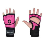 Luva De Treino Sparring Muay Thai Bandagem Rapida Rosa M