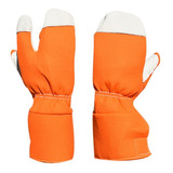 Luva De Vaqueta E Nylon Motosserrista Motosserra Teknoluvas