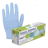 Luva Descartável Nitrílica Azul Cx C/100 Gg