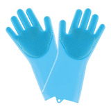 Luva Escova Esponja Magica De Silicone Limpeza Lavar Louça 