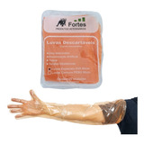 Luva Eva Inseminação Artificial Palpação 90cm 25 Unidades