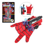 Luva Lança Teia Homem Aranha Brinquedo Infantil De Dardos