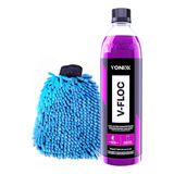 Luva Microfibra + Shampoo Automotivo 500ml V-floc Vonixx