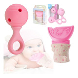 Luva Mordedor Luvinha Silicone Para Bebê Brinde Chocalho