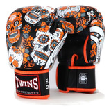Luva Muay Thai Boxe Twins Special Skull Original Couro